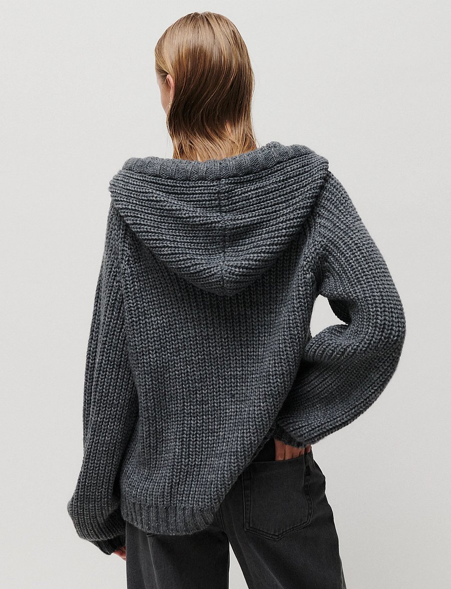 2NDDAY - 2NDElman - Fluffy Mohair - koftor - medium grey melange - 4