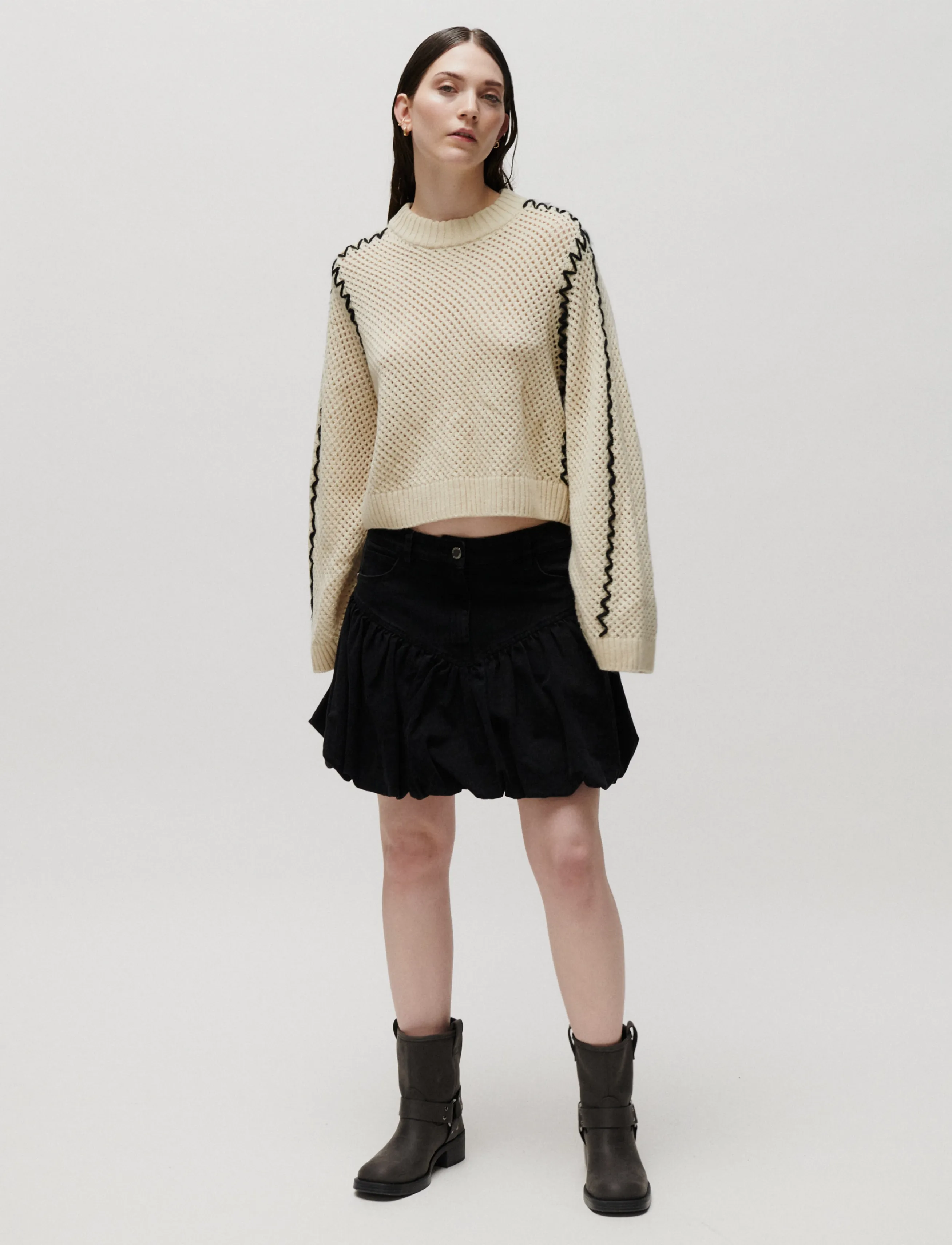 2NDDAY - 2NDMarlet - Open Knit - almond milk - 3