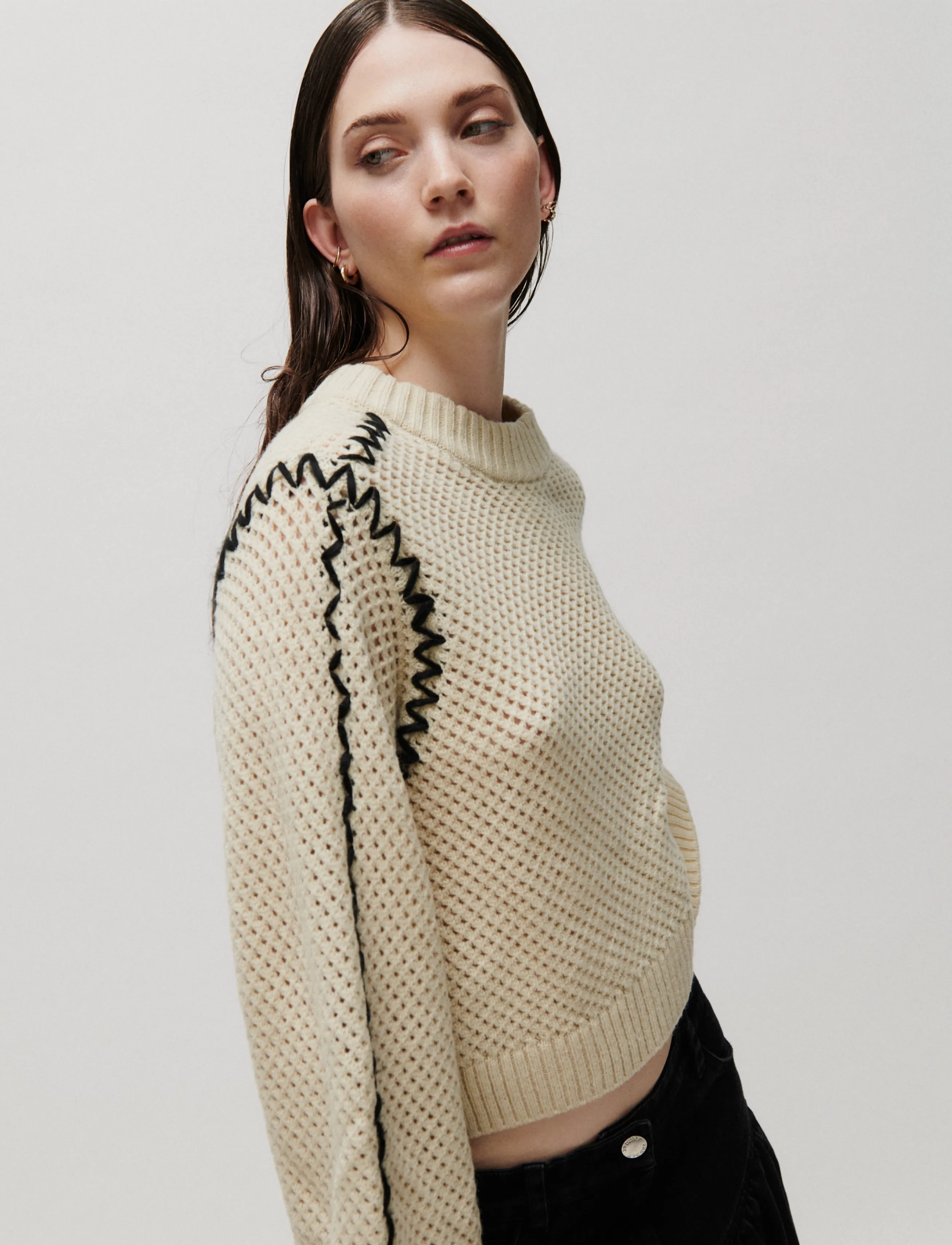 2NDDAY - 2NDMarlet - Open Knit - almond milk - 5