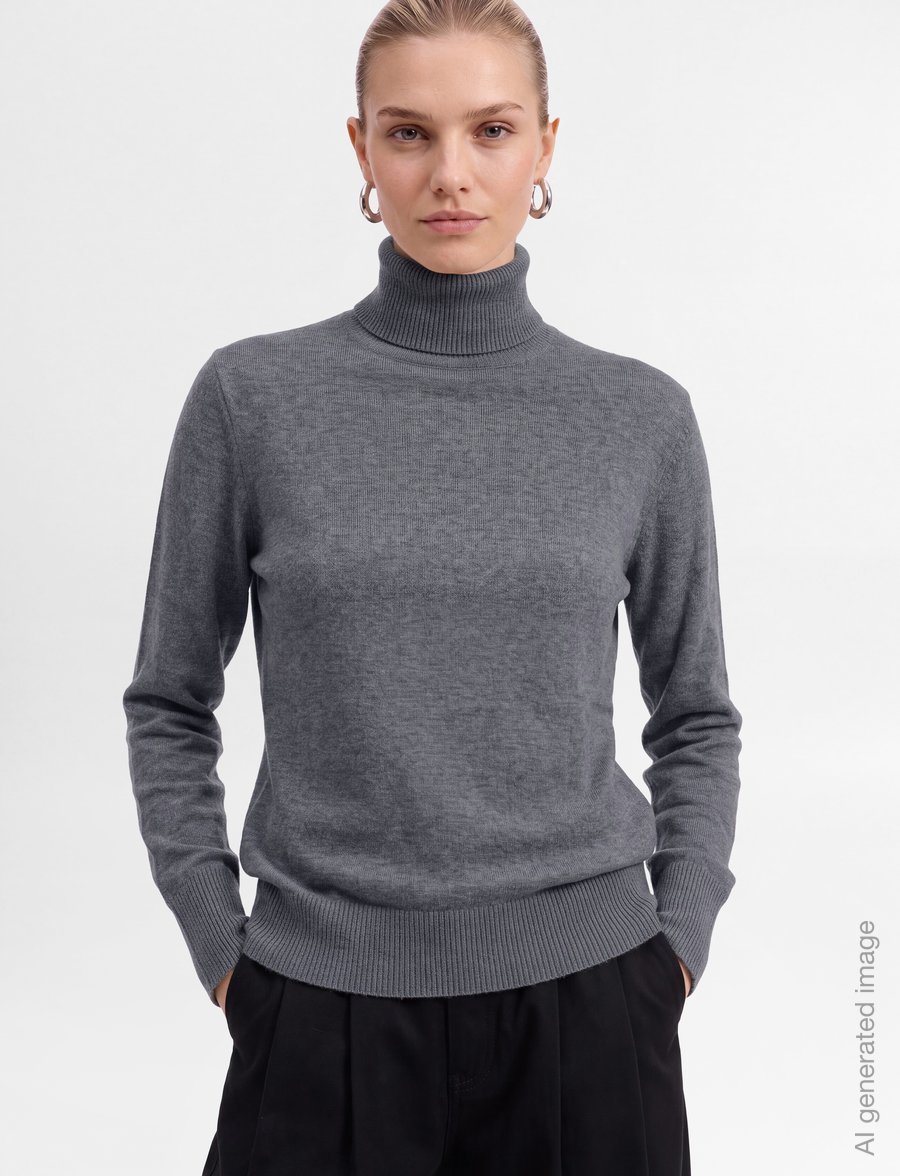 2NDDAY - 2NDPorto - Soft Wool - pullover - medium grey mel. - 3
