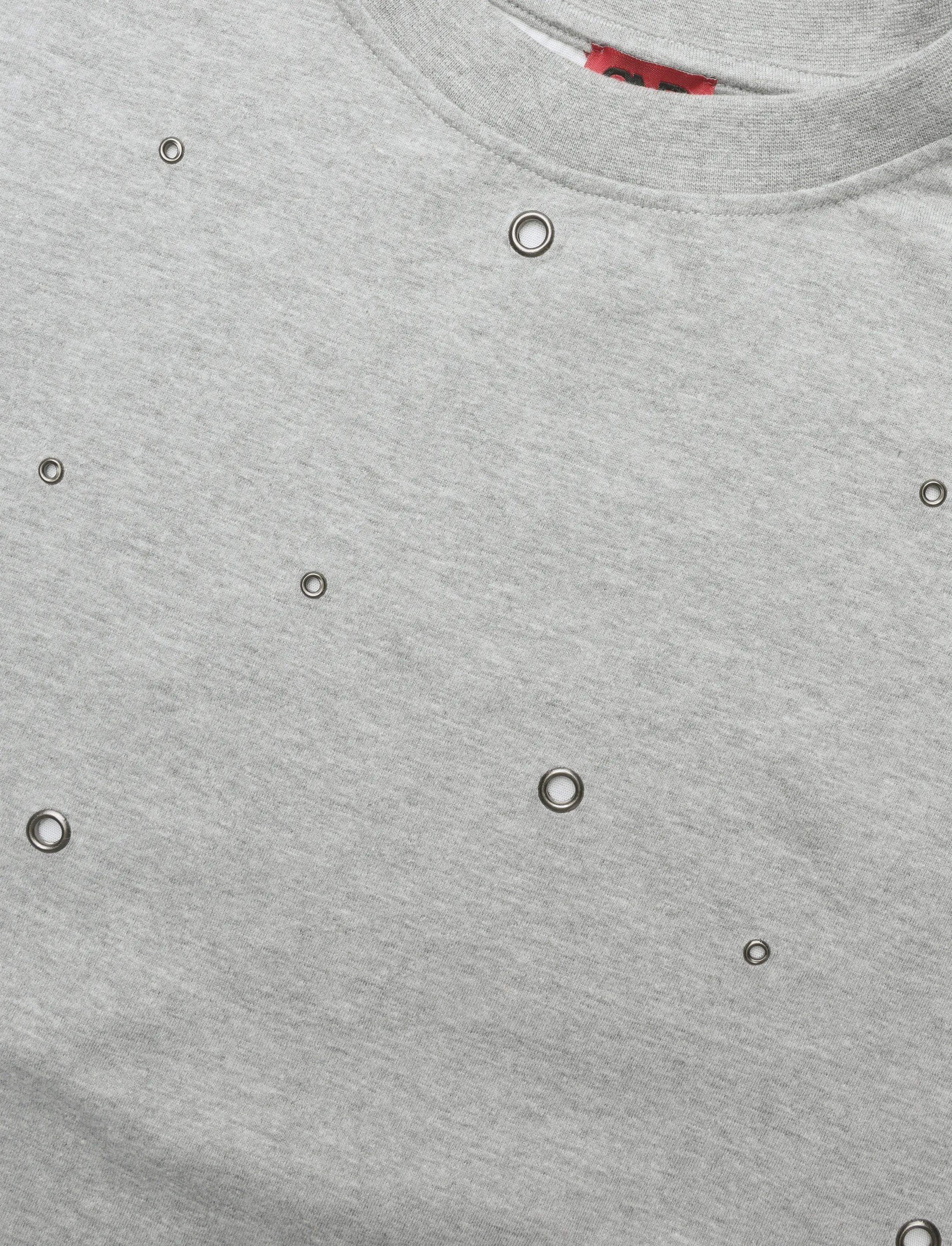 2NDDAY - 2NDAralo - Eyelet Jersey - t-shirts - medium grey melange - 5