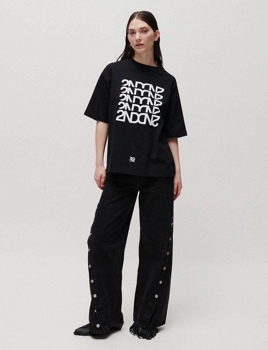2NDDAY - 2NDArala - Midweight Jersey - t-shirts - black - 3