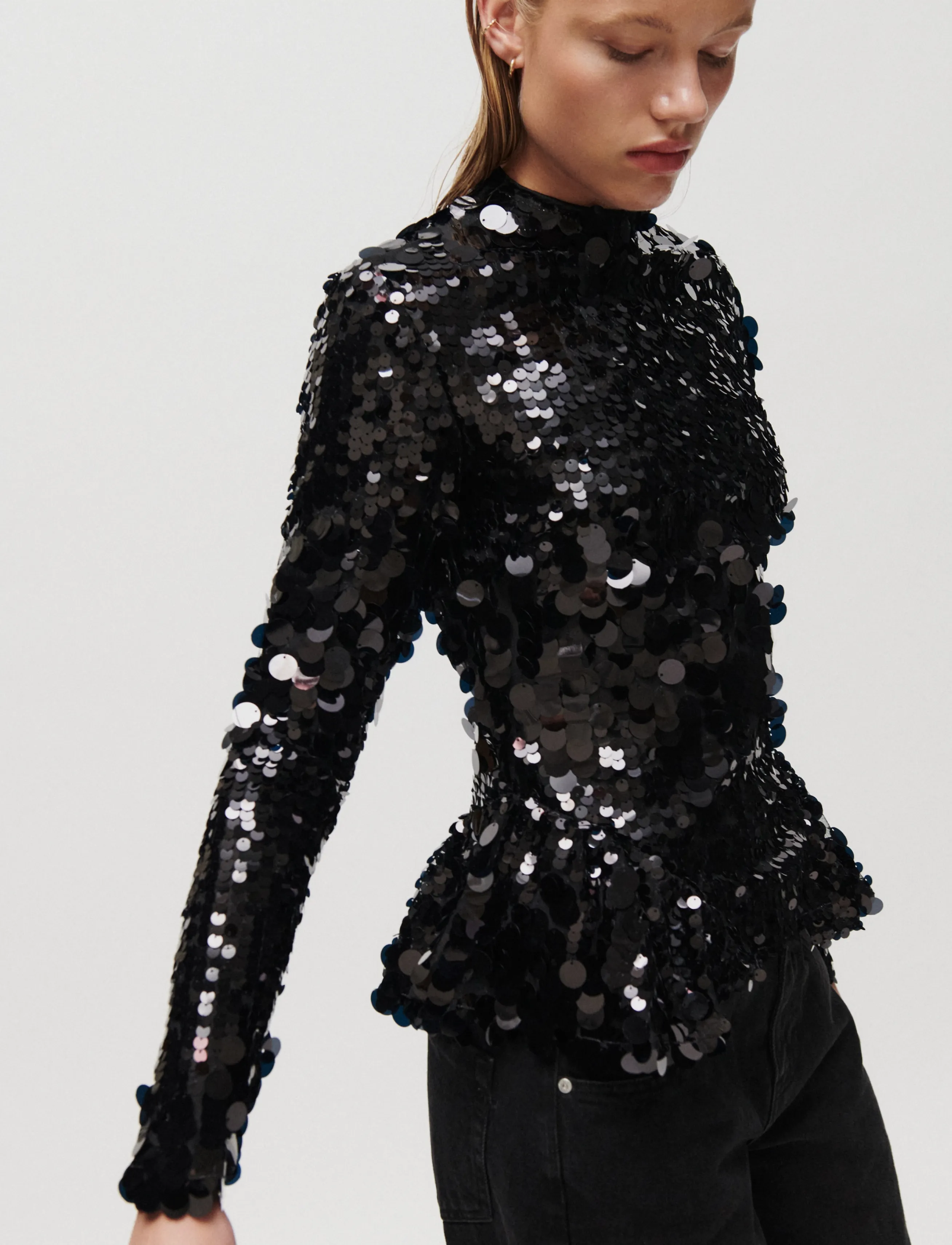 2NDDAY 2NDHista - Glitzy Sequin - Pluusid ja särgid - BLACK / black