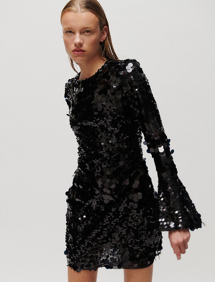 2NDDAY - 2NDHira - Glitzy Sequin - pailletkjoler - black - 0