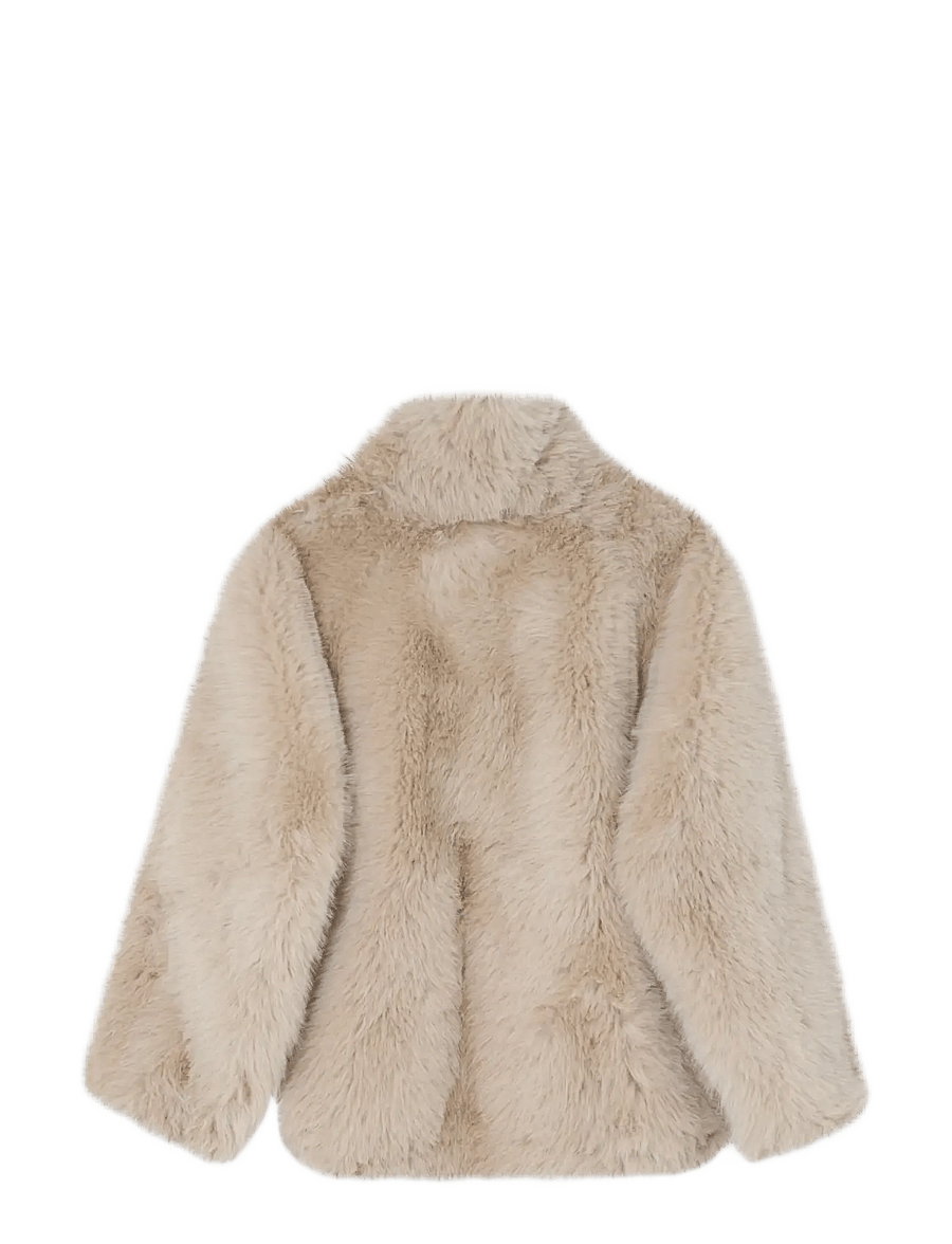 2NDDAY - 2NDFritz - Rabbi - faux fur jakker - brown rice - 1