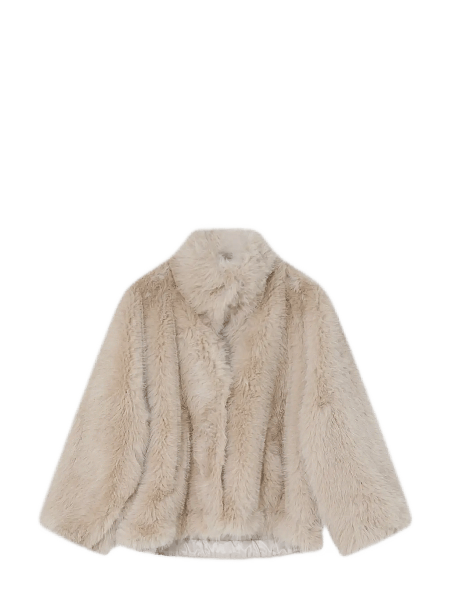 2NDDAY - 2NDFritz - Rabbi - faux fur jakker - brown rice - 2