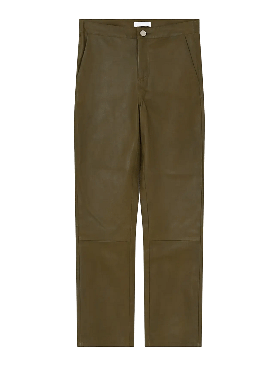 2NDDAY - 2NDLeya - Stretch Leather - læderbukser - fir green - 0
