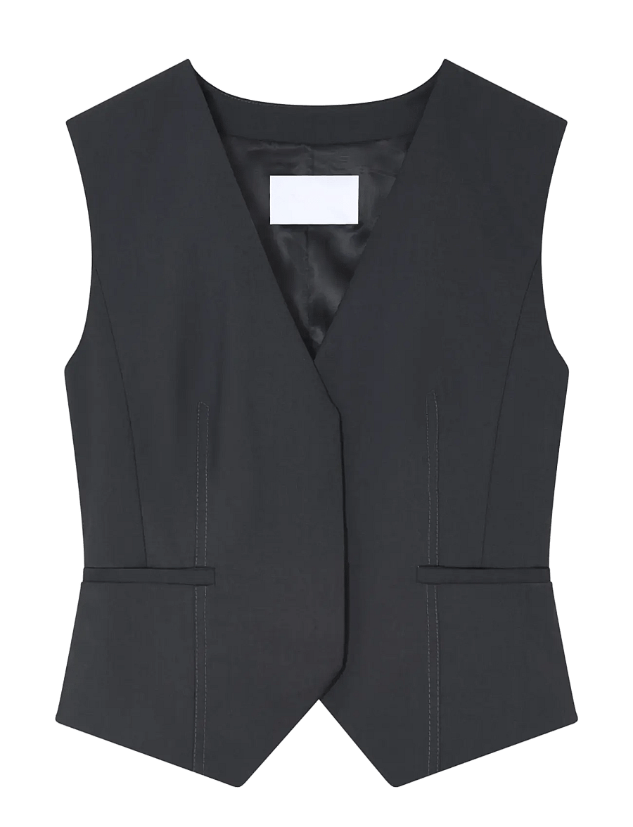 2NDDAY - 2NDMuella - Heritage Weave - waistcoats - medium grey melange - 2