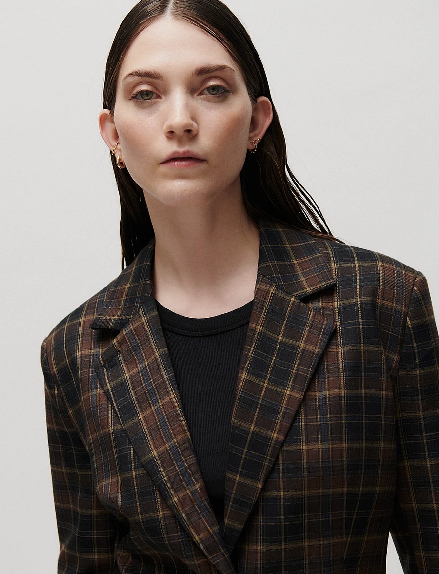 2NDDAY - 2NDMaeva - Modern Checks - enkeltradede blazere - java check - 5