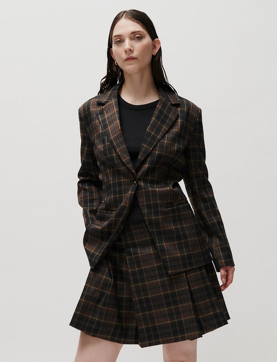 2NDDAY - 2NDMatilda - Modern Checks - plisseeritud seelikud - java check - 0