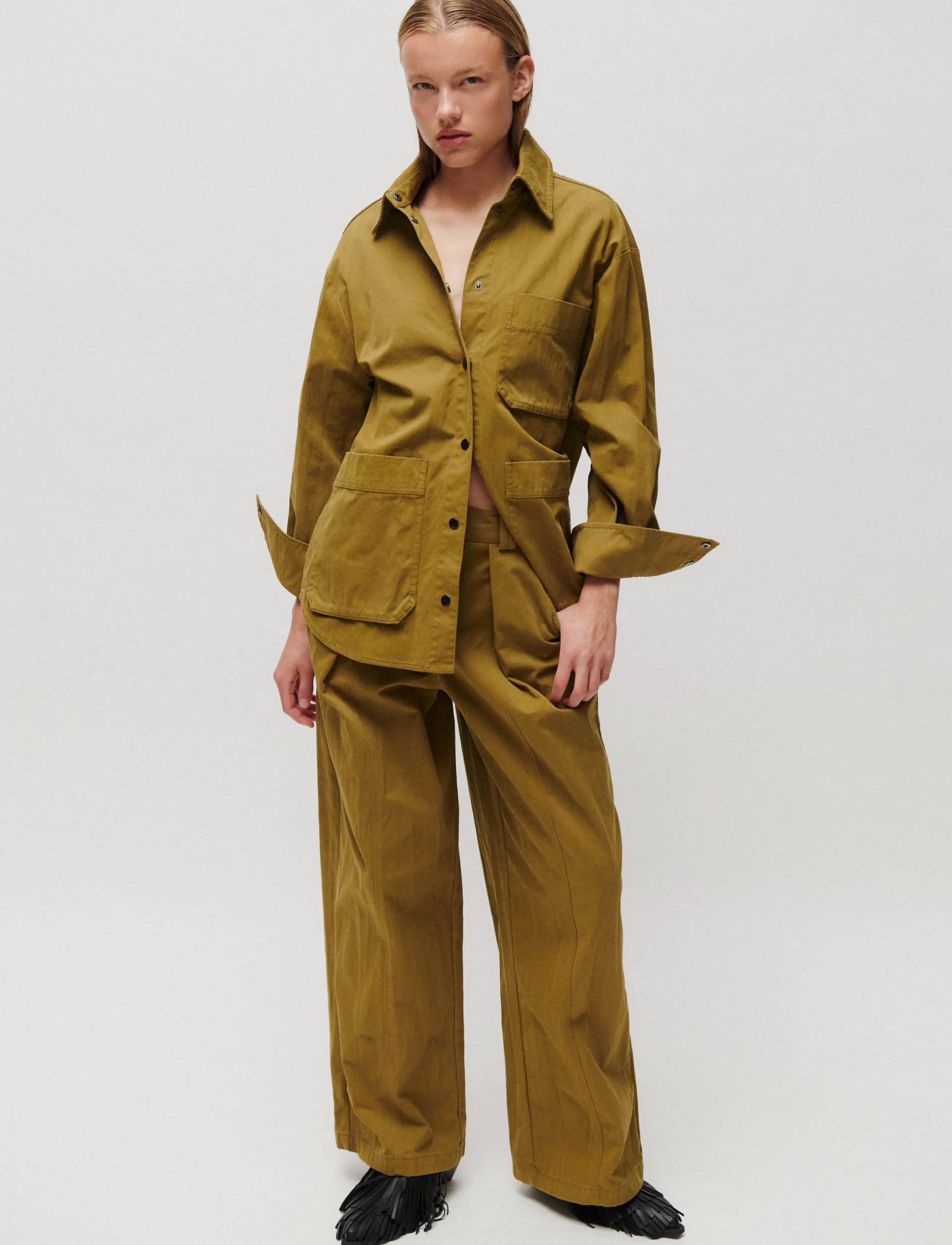 2NDDAY - 2NDBrucia - Firm Cotton - overshirts - fir green - 3