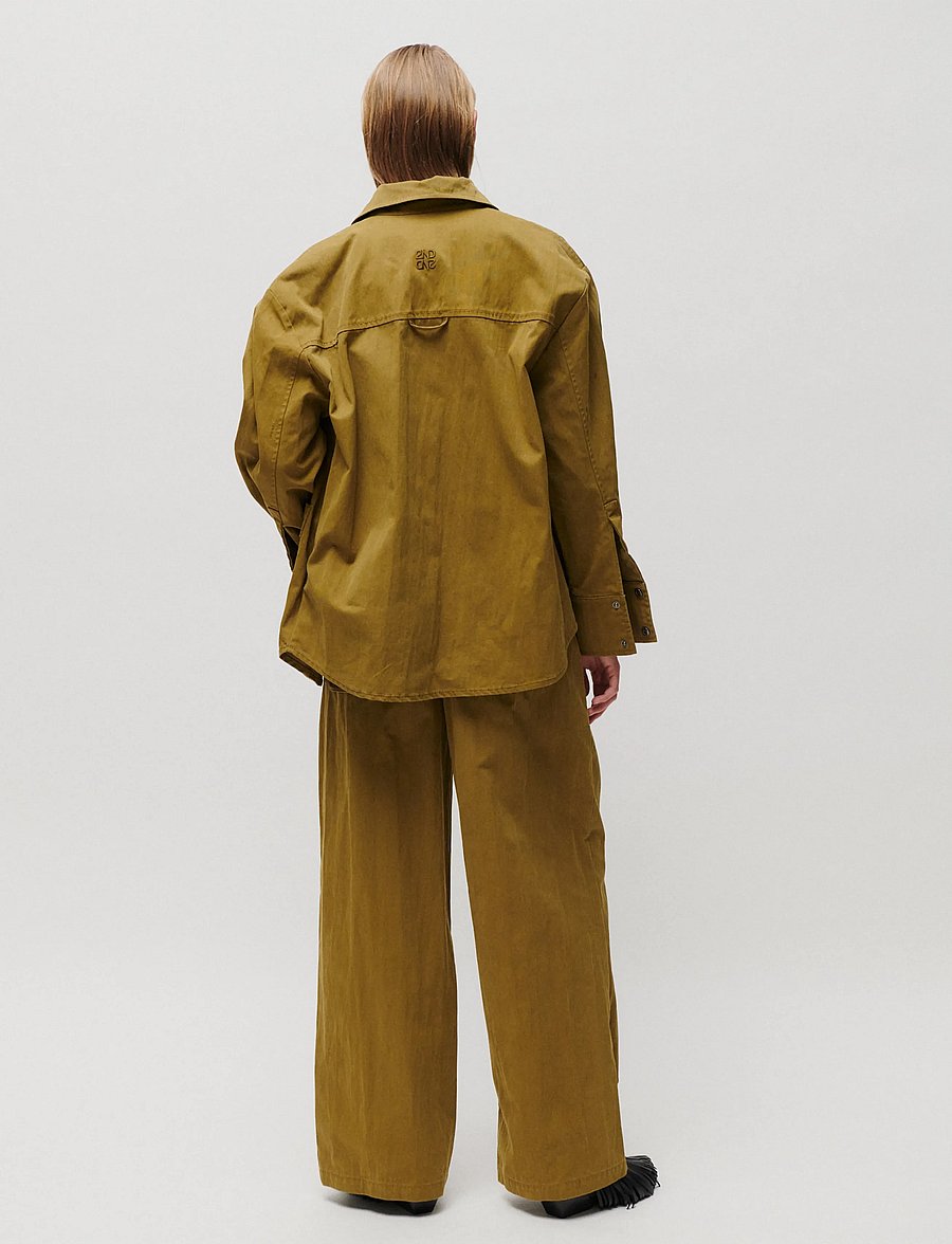 2NDDAY - 2NDBrucia - Firm Cotton - overshirts - fir green - 4