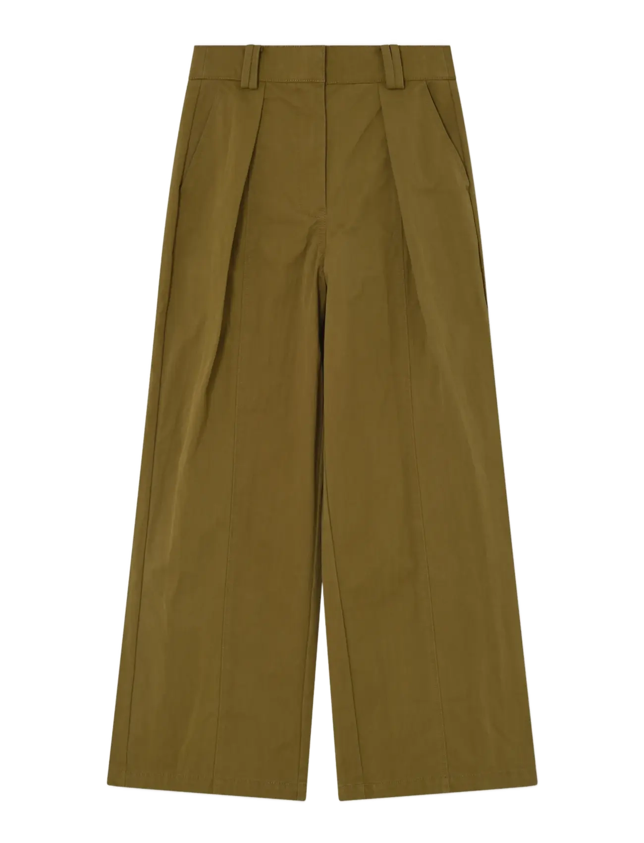 2NDDAY - 2NDArlert - Firm Cotton - bukser med brede ben - fir green - 1