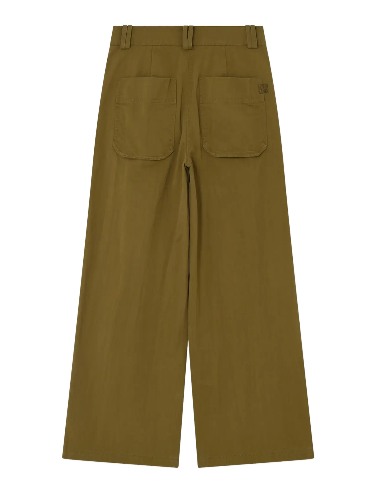 2NDDAY - 2NDArlert - Firm Cotton - bukser med brede ben - fir green - 2