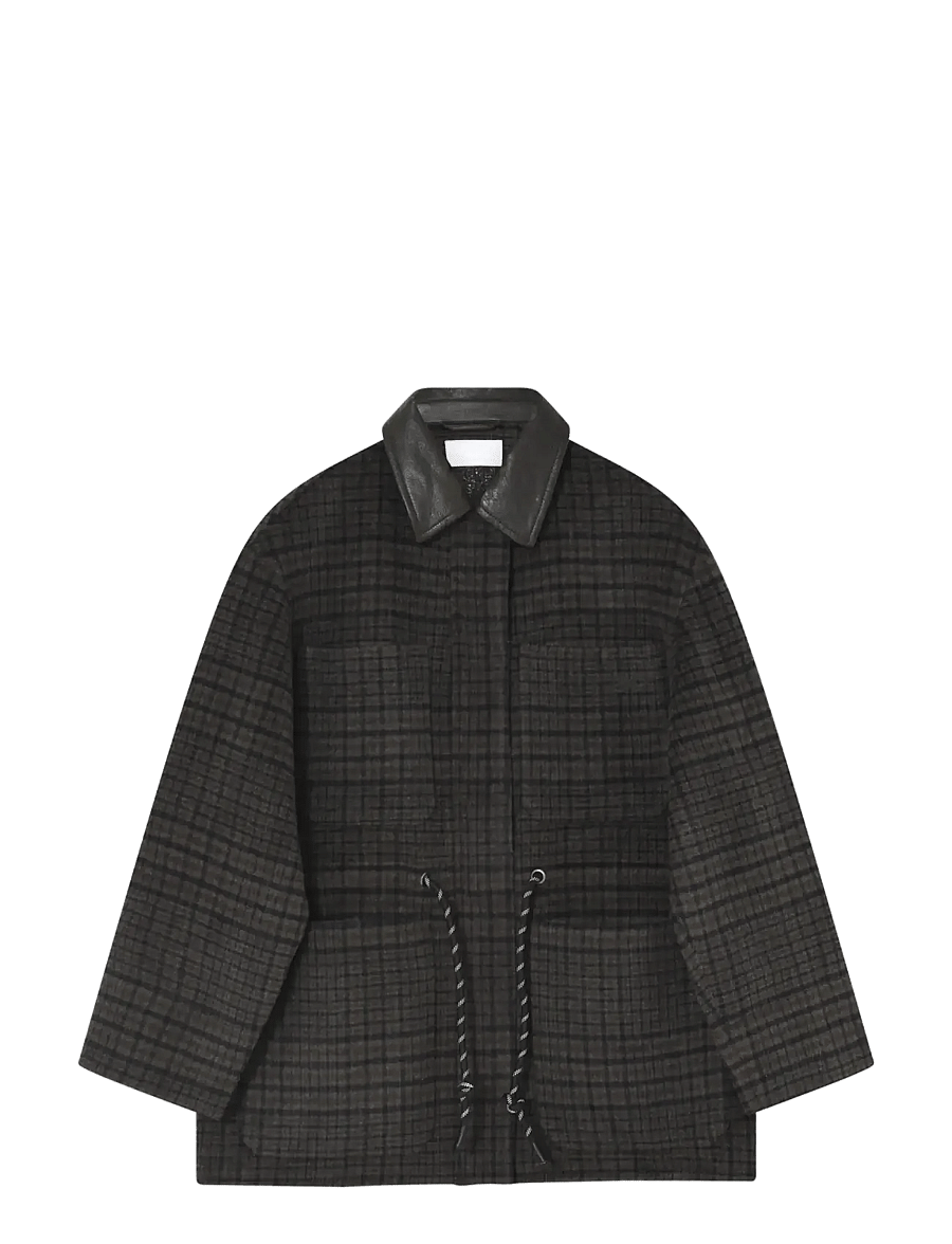 2NDDAY - 2NDBrence - Checked Wool - utility jackets - java - 0