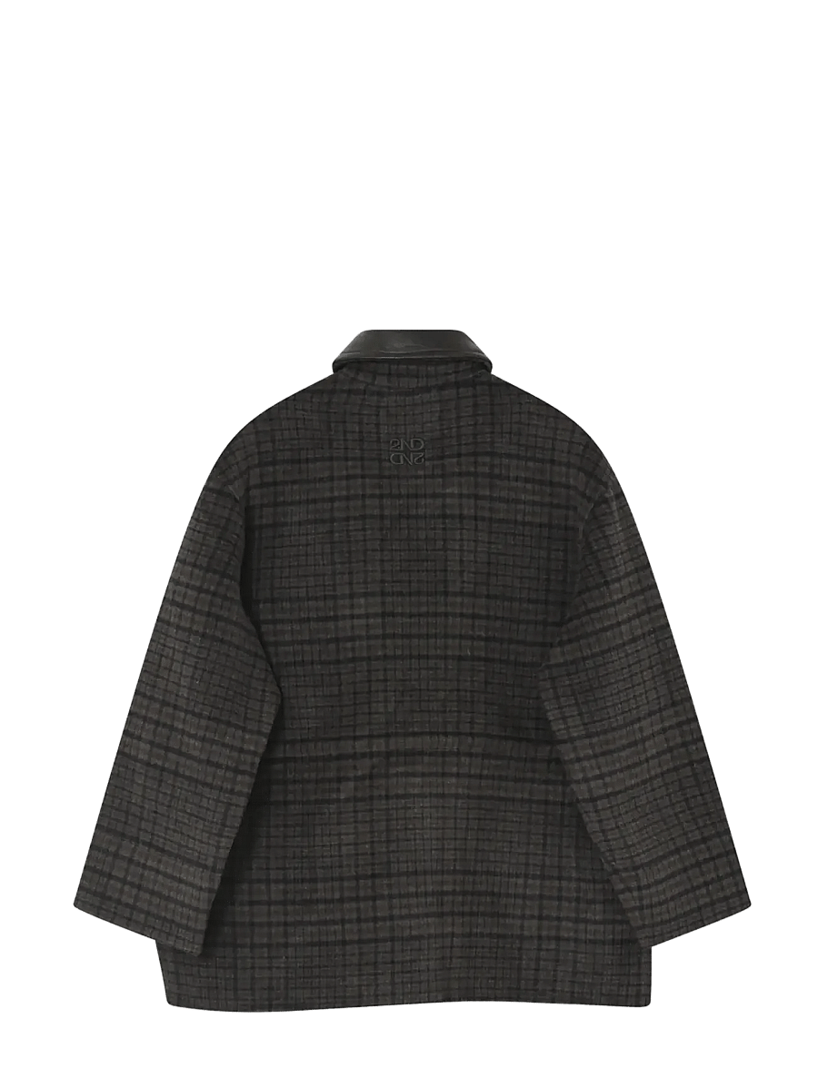 2NDDAY - 2NDBrence - Checked Wool - utility jackets - java - 1
