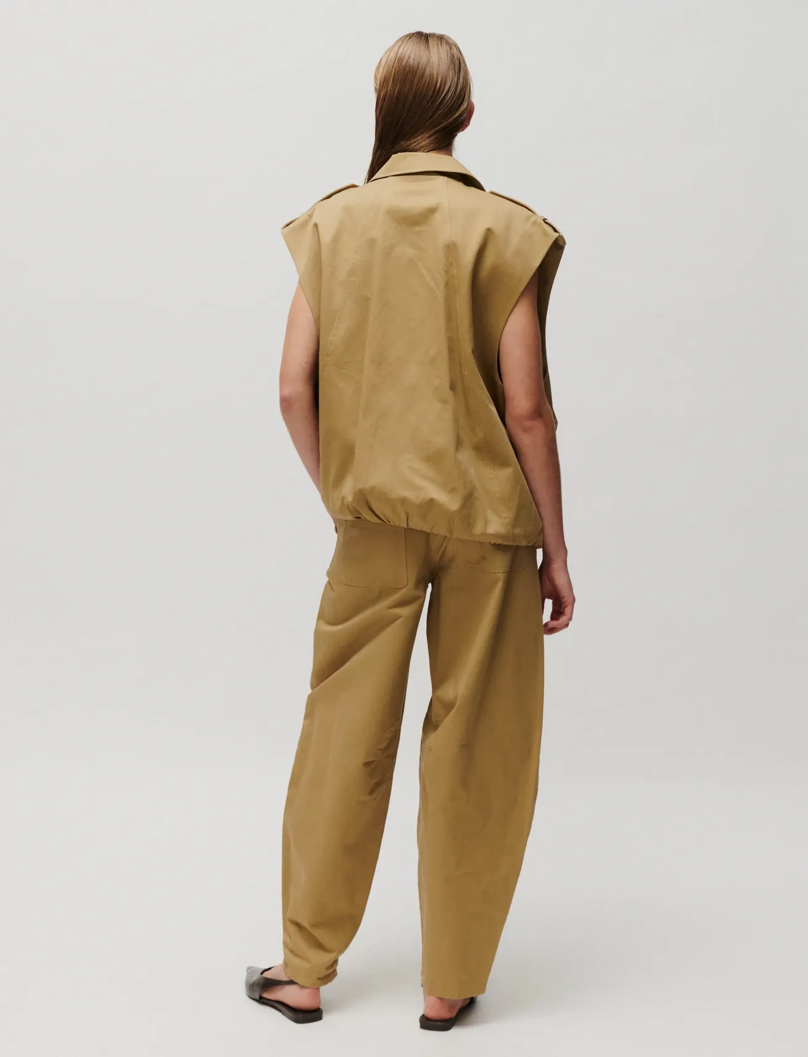2NDDAY - 2NDCappen - Tactile Cotton - waistcoats - petrified oak - 5