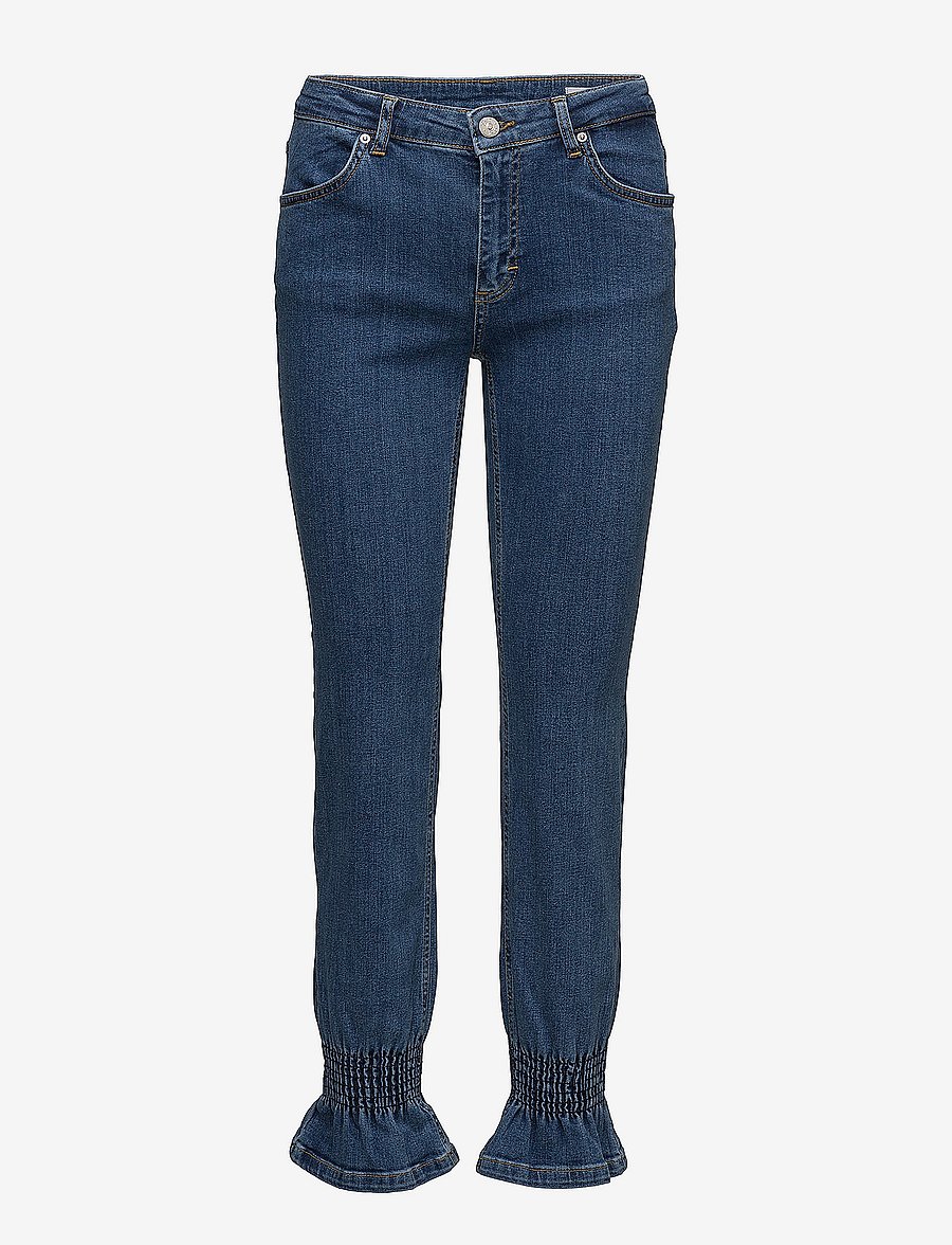 2nd One - Nicole 829 Crop, Blue Clarity Smock, Jeans - slim fit jeans - blue clarity smock - 0