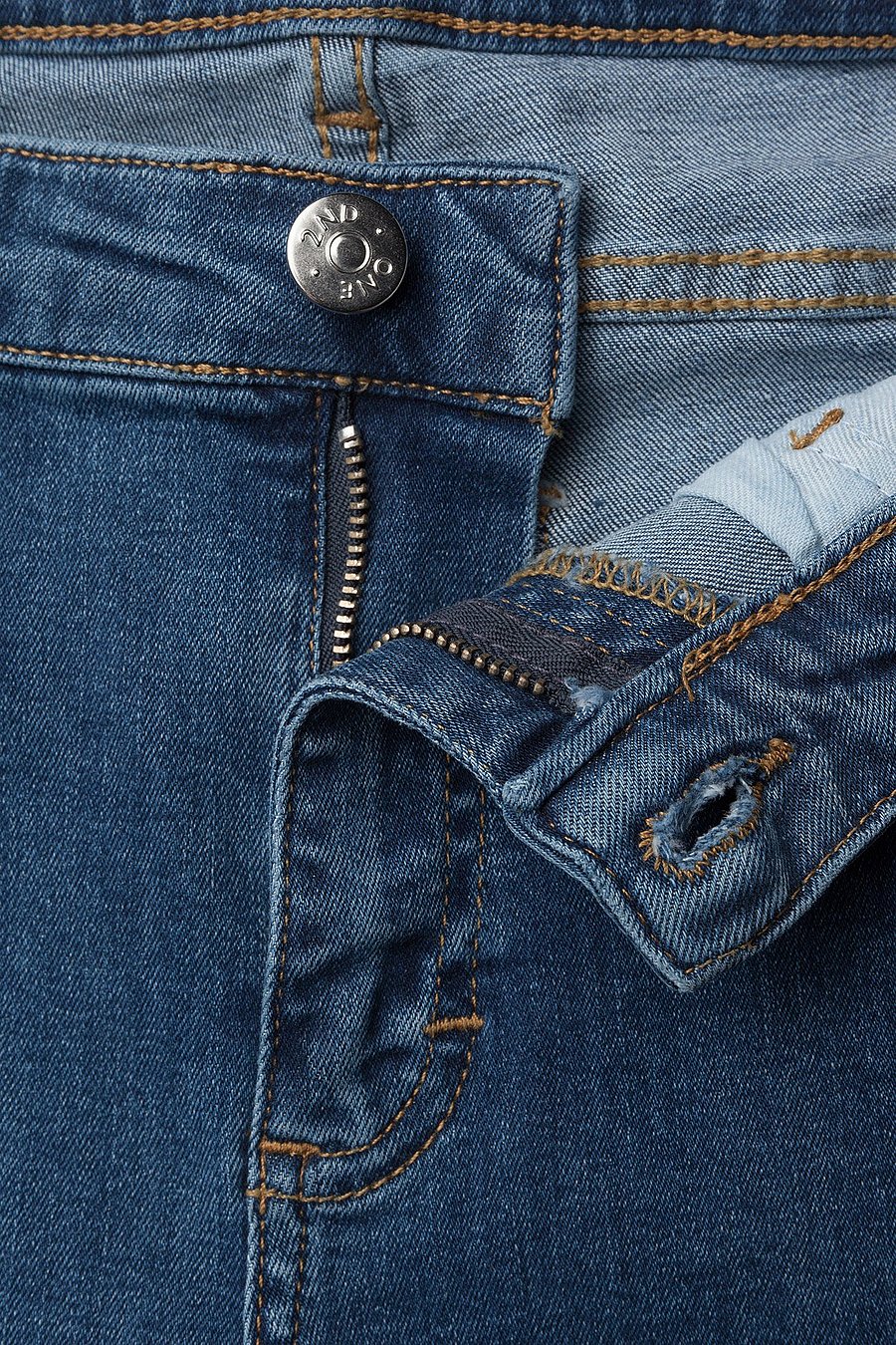 2nd One - Nicole 829 Crop, Blue Clarity Smock, Jeans - slim fit jeans - blue clarity smock - 3