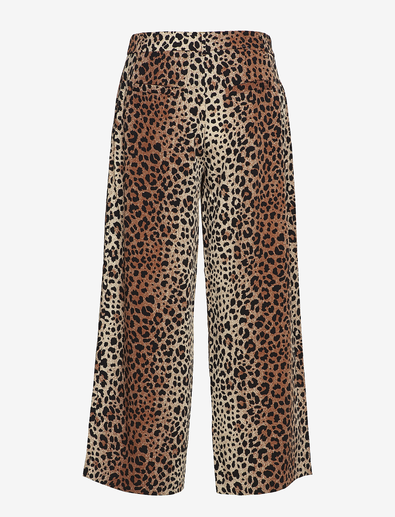 2nd One - Eloise 442 Crop, Leopard, Pants - bukser med brede ben - leopard - 1