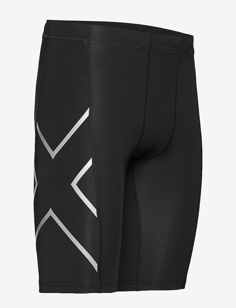 2XU - CORE COMPRESSION SHORTS - dviračių pėdkelnės - black/silver - 3