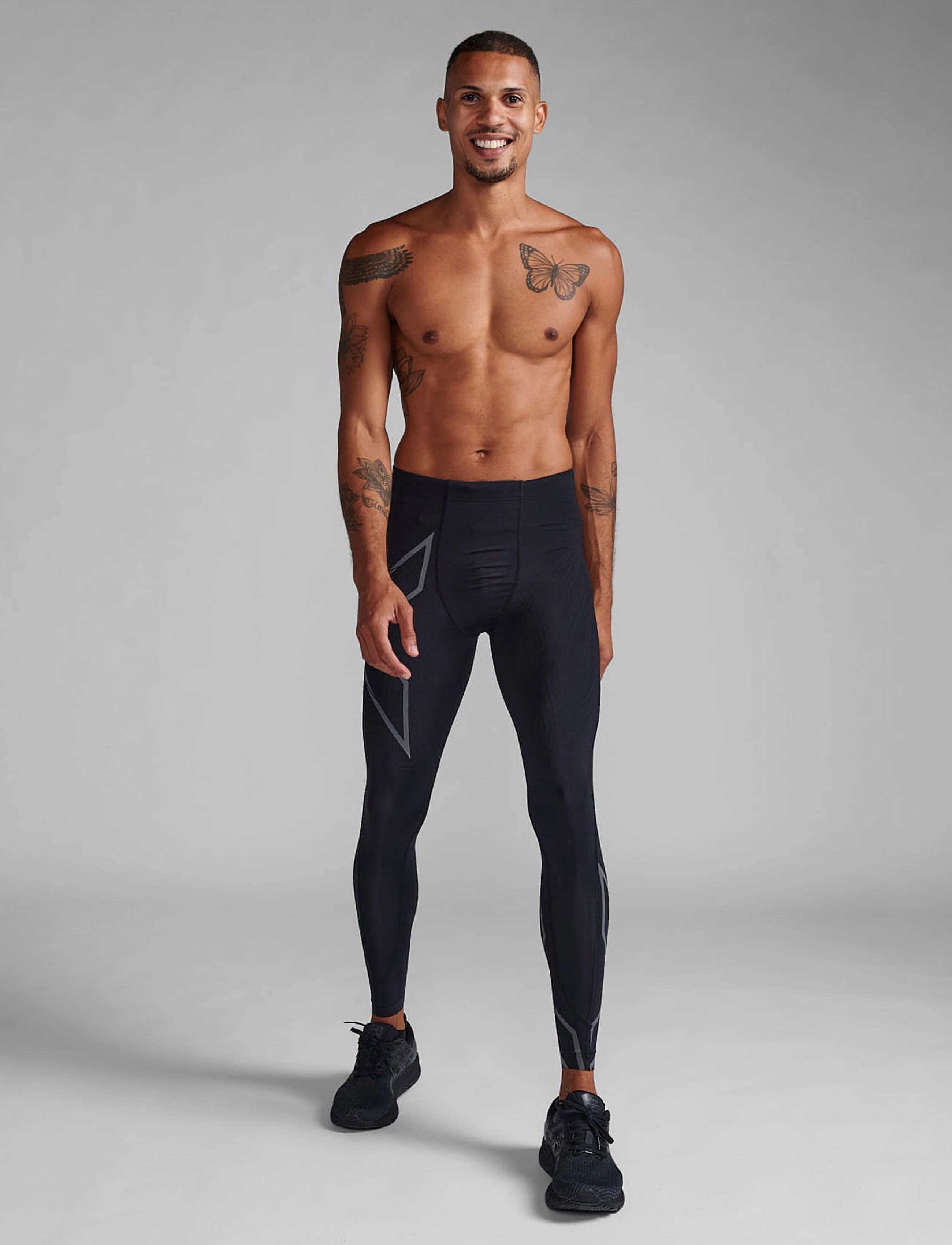 2XU Light Speed Compression Tights, Mænd, Kompressions Tights, Sort, Str: XS