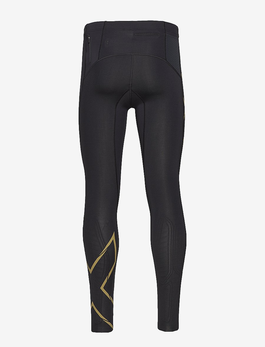 2XU - LIGHT SPEED COMPRESSION TIGHTS - lauftights - black/gold reflective - 2