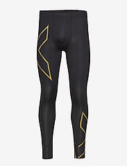 LIGHT SPEED COMPRESSION TIGHTS - BLACK/GOLD REFLECTIVE