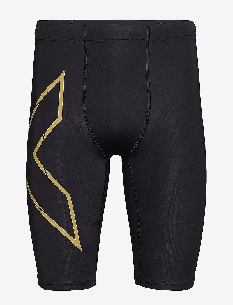 2XU - LIGHT SPEED COMPRESSION SHORTS - lauftights - black/gold reflective - 1