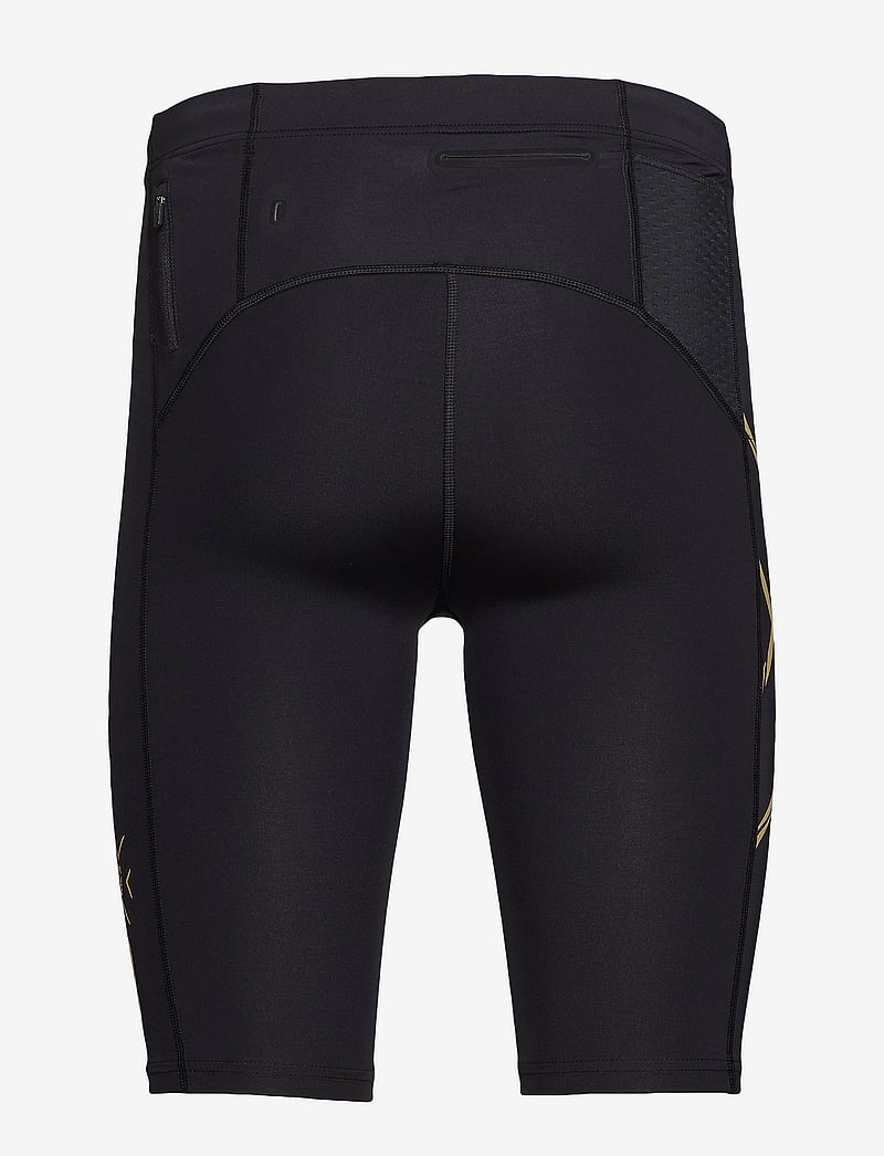 2XU - LIGHT SPEED COMPRESSION SHORTS - lauftights - black/gold reflective - 2