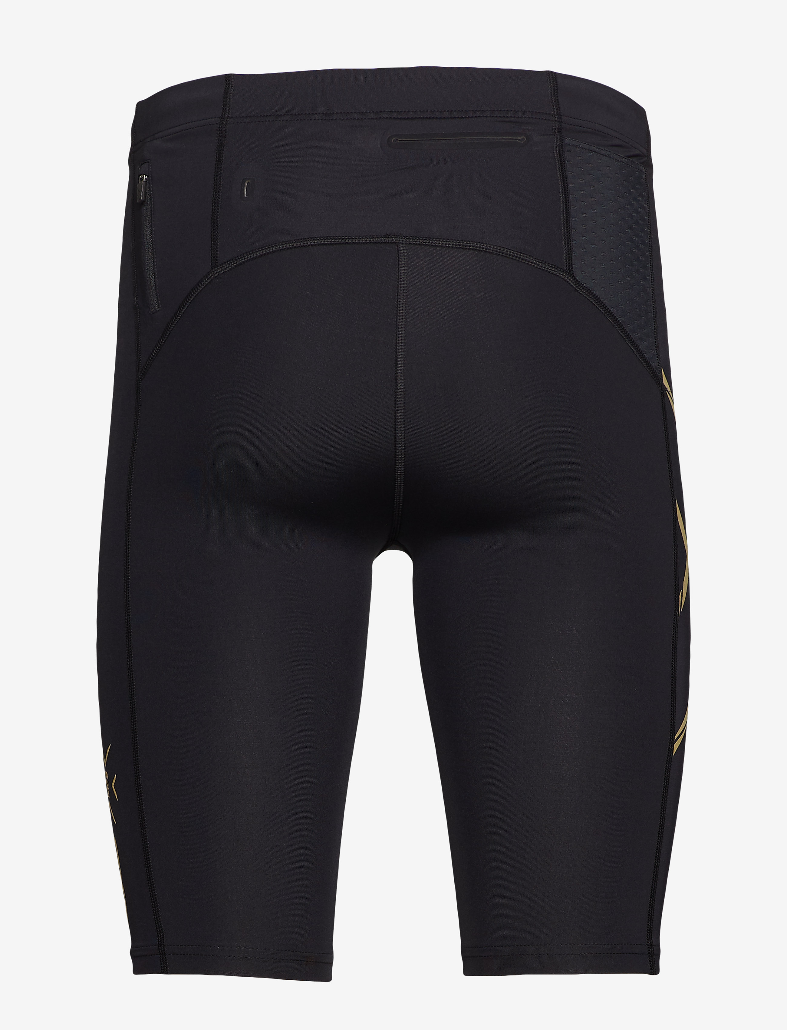 2XU - LIGHT SPEED COMPRESSION SHORTS - legginsy do biegania - black/gold reflective - 2