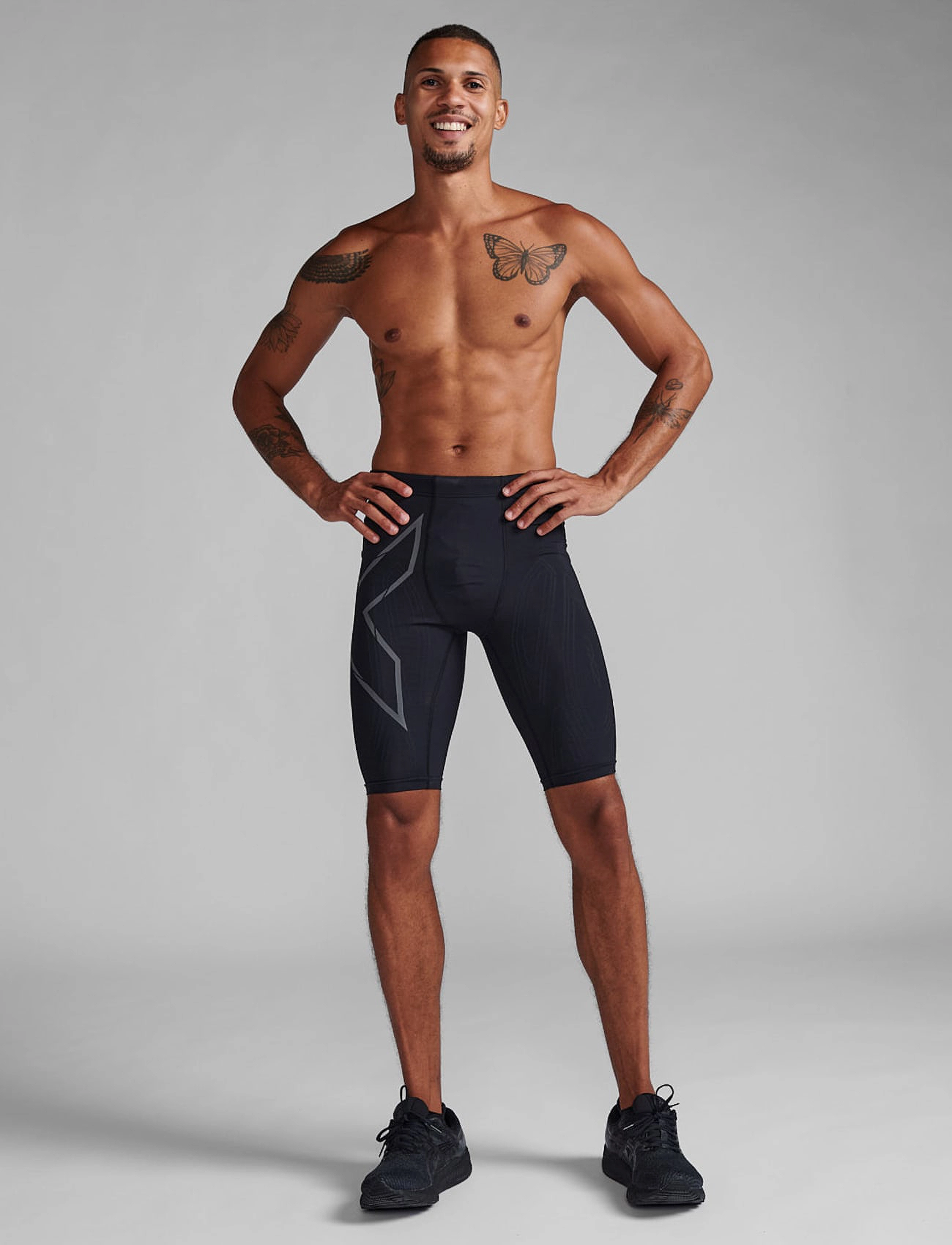 2XU Light Speed Compression Shorts, XXL, Schwarz - Sport Männerswear