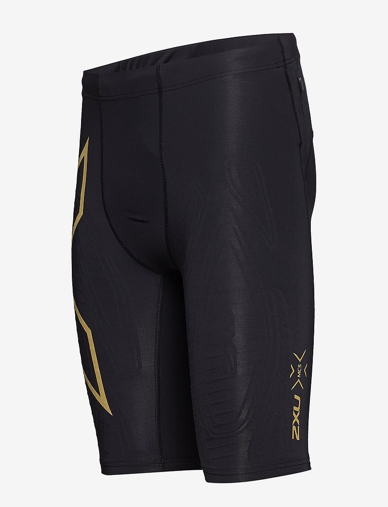 2XU - LIGHT SPEED COMPRESSION SHORTS - lauftights - black/gold reflective - 3