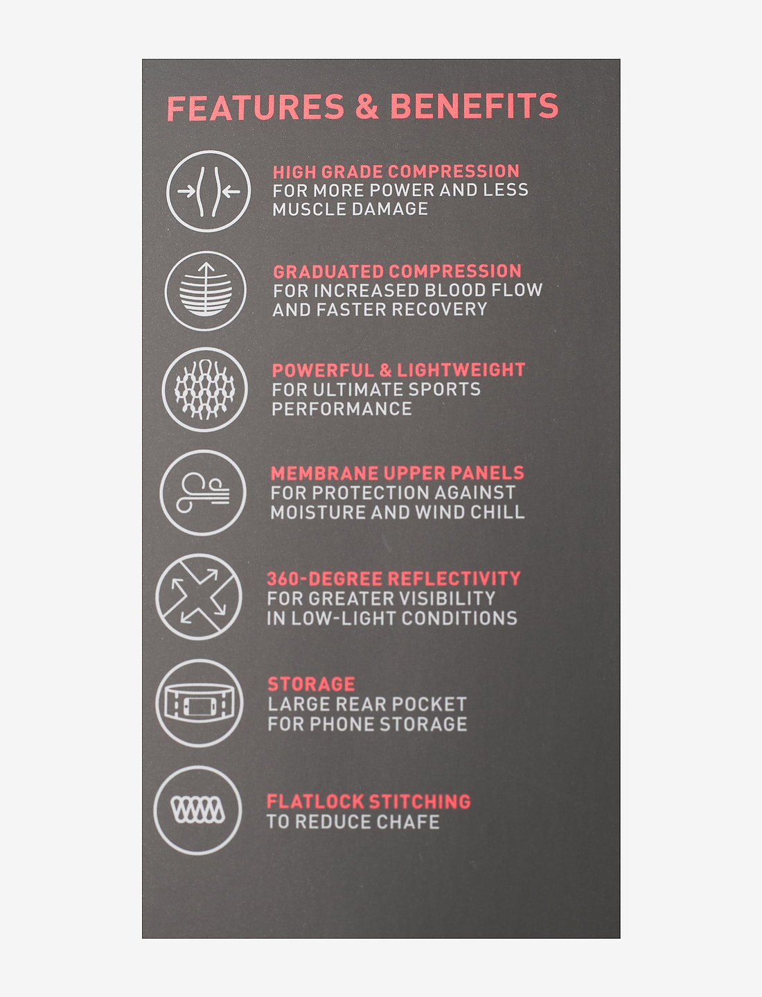 2XU - IGNITION SHIELD COMPRESSION TIGHTS - løbetights - black/ black reflective - 2