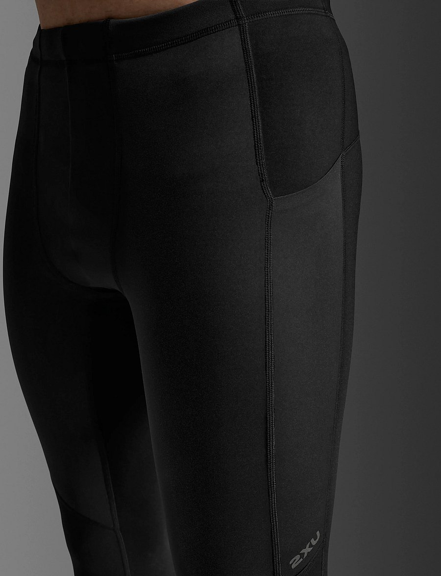 2XU - IGNITION SHIELD COMPRESSION TIGHTS - bottoms - black/ black reflective - 5