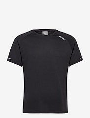 2XU - AERO TEE - short-sleeved t-shirts - black/silver reflective - 0