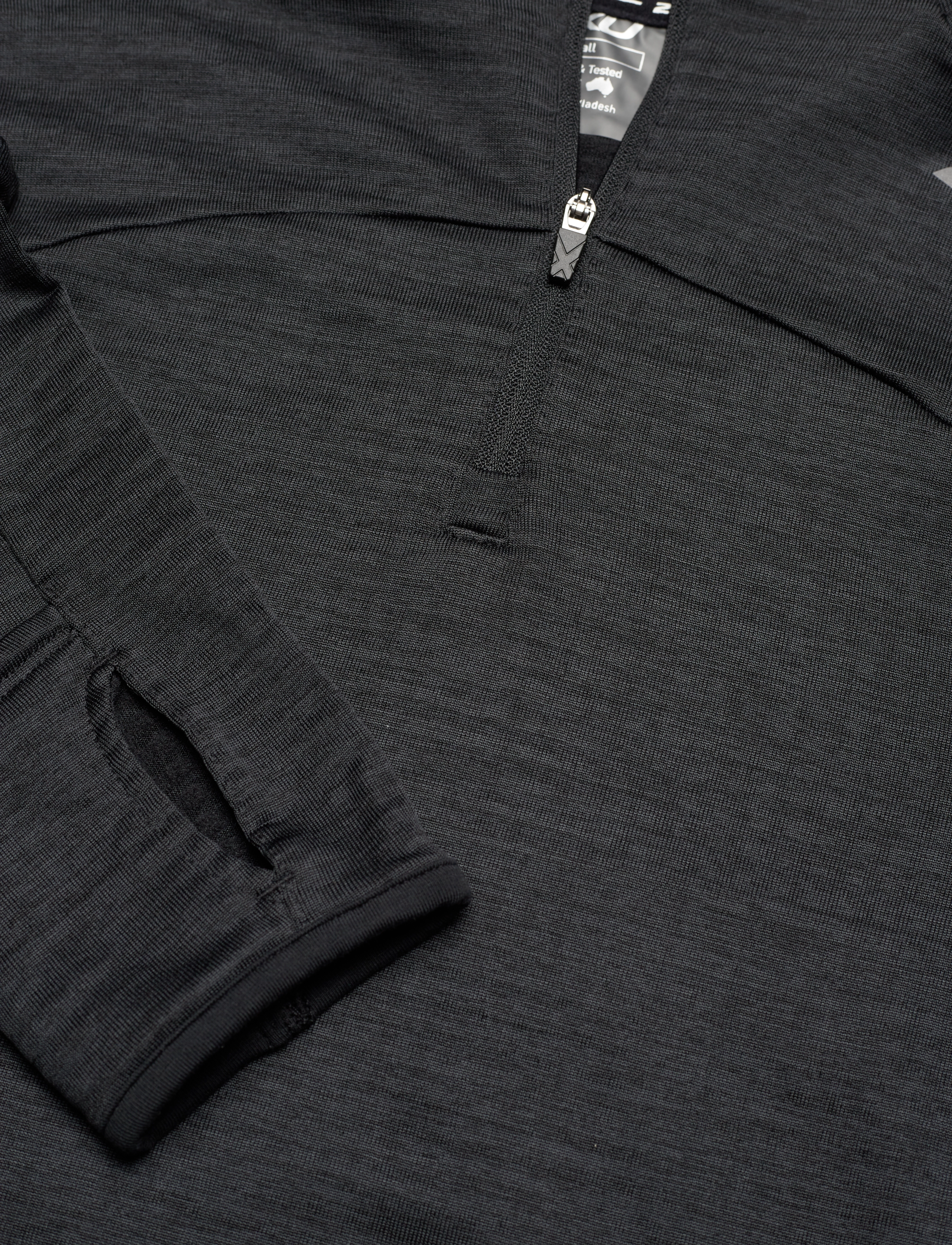 2XU - IGNITION 1/4 ZIP - black/silver reflective - 2