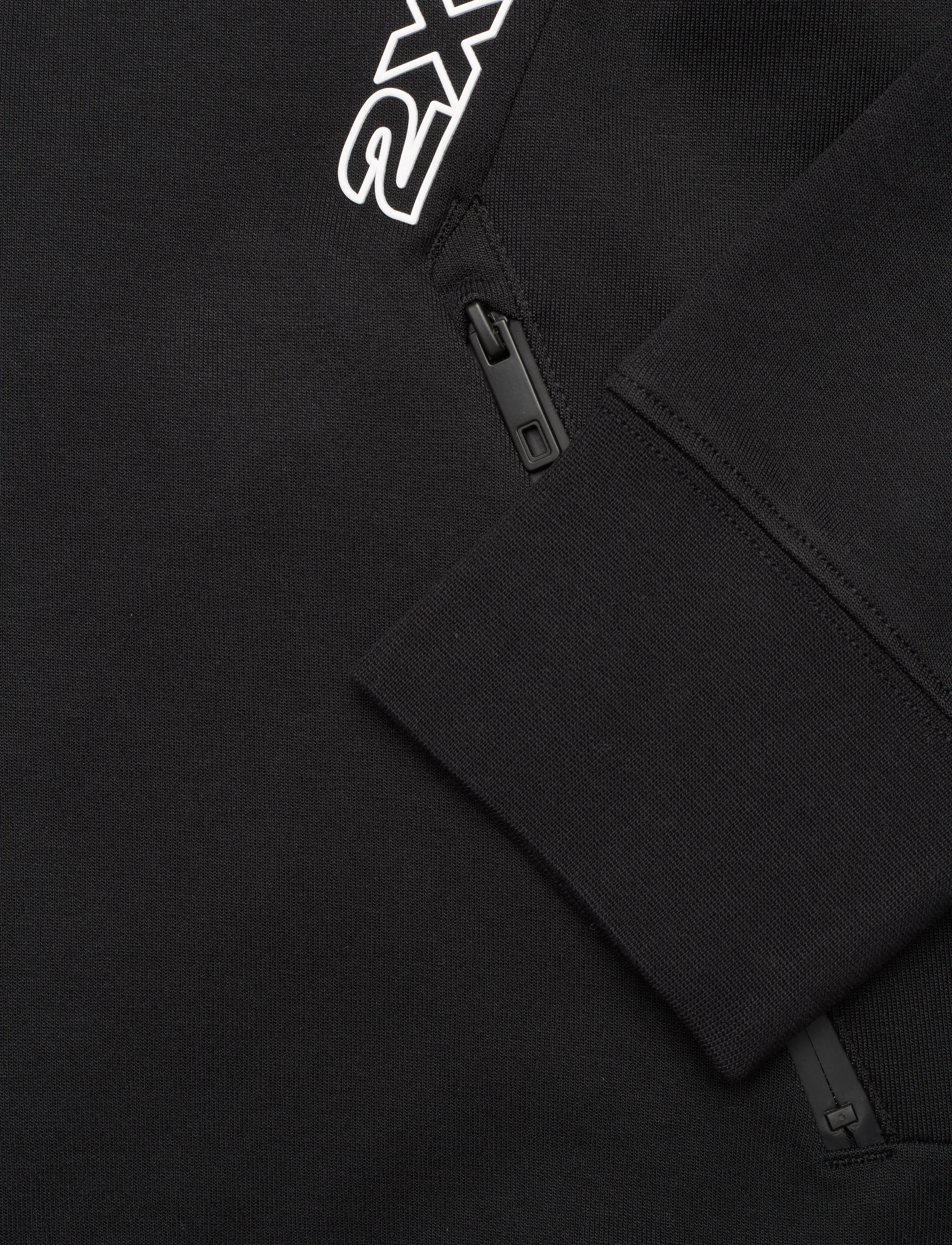 2XU - COMMUTE FULL ZIP HOODIE - black/white - 4