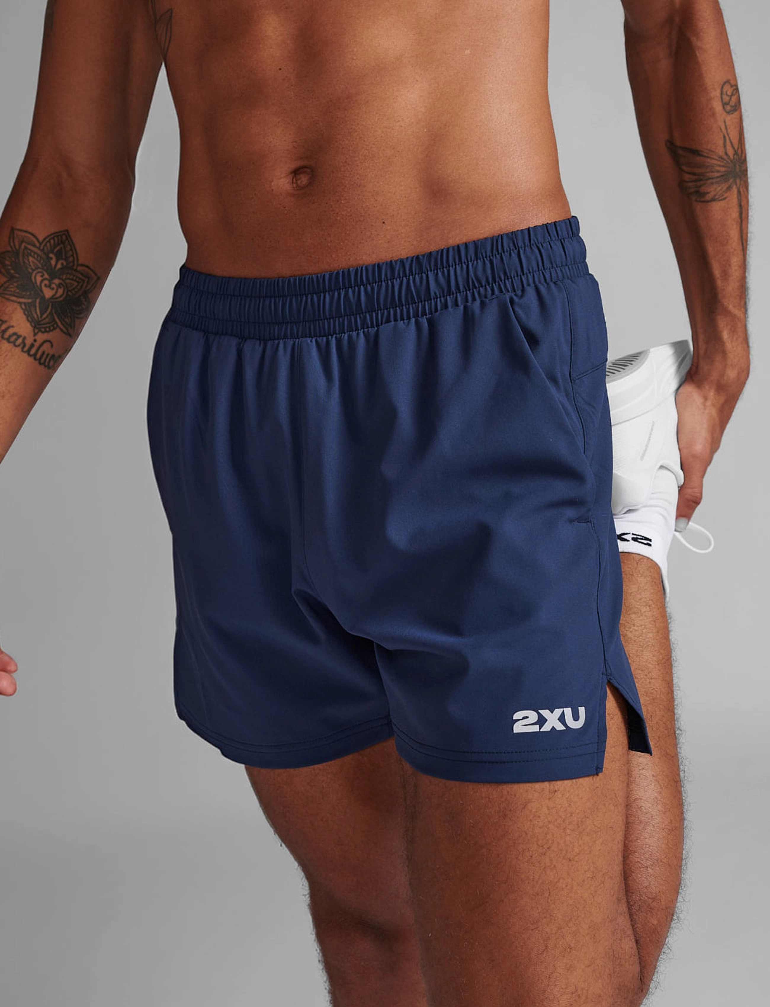 2XU - AERO 5 INCH SHORTS - laufshorts - midnight/silver reflective - 3