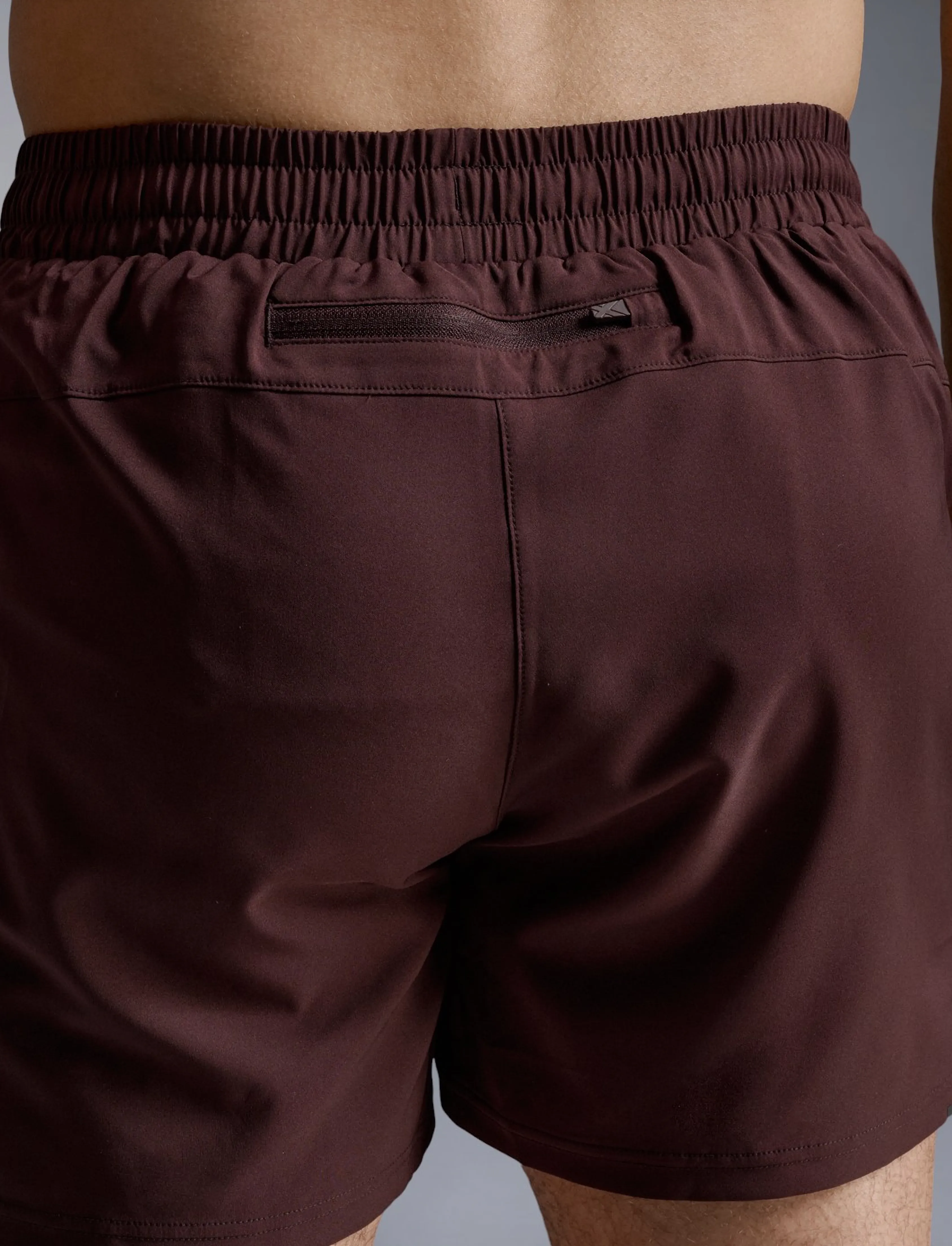 2XU - AERO 5 INCH SHORTS - løbeshorts - bark/black reflective - 5