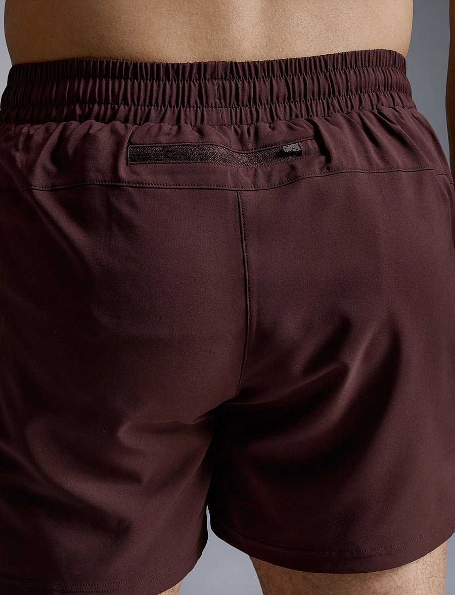 2XU - AERO 5 INCH SHORTS - løbeshorts - bark/black reflective - 5