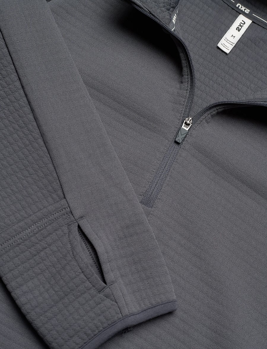 2XU - IGNITION HAPTIC 1/4 ZIP - fleeces & midlayers - turbulence/black reflective - 2