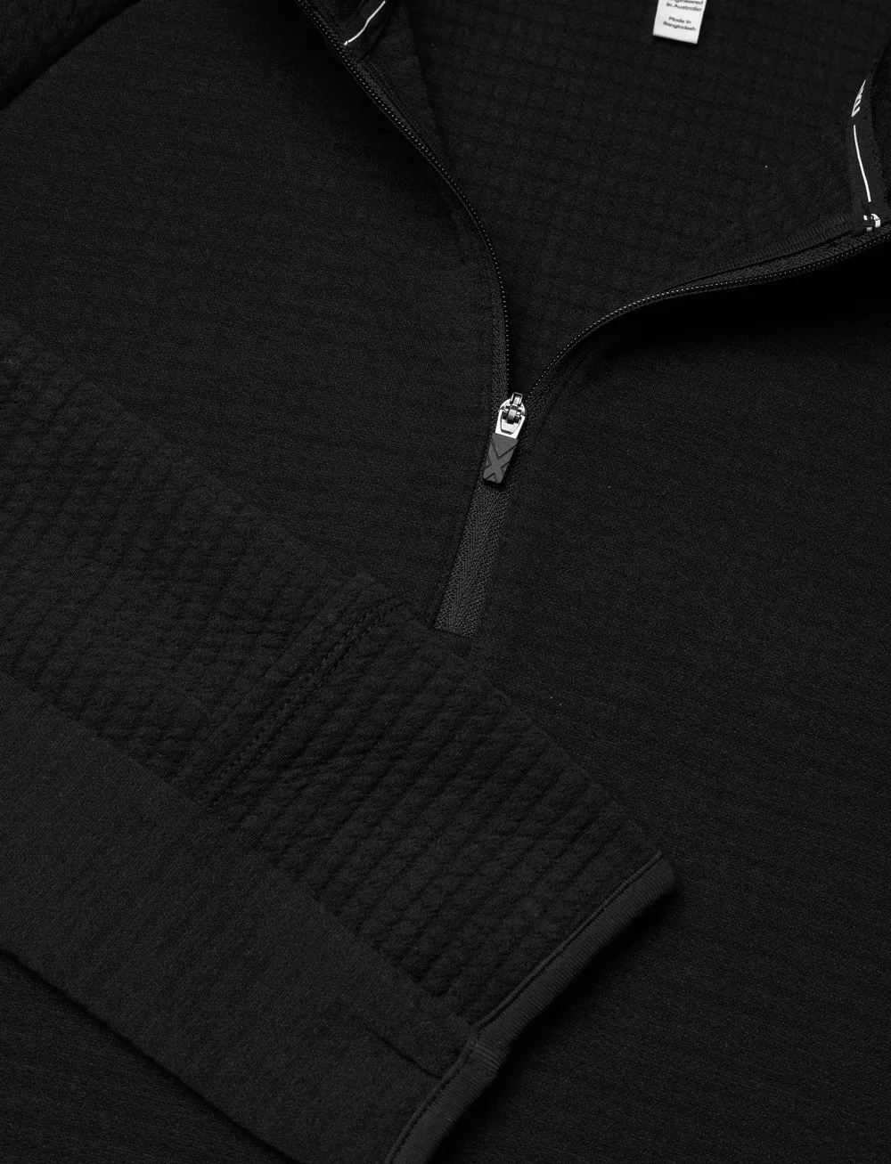 2XU - IGNITION HYPER-HAPTIC 1/4 ZIP - longsleeved tops - black/silver reflective - 2