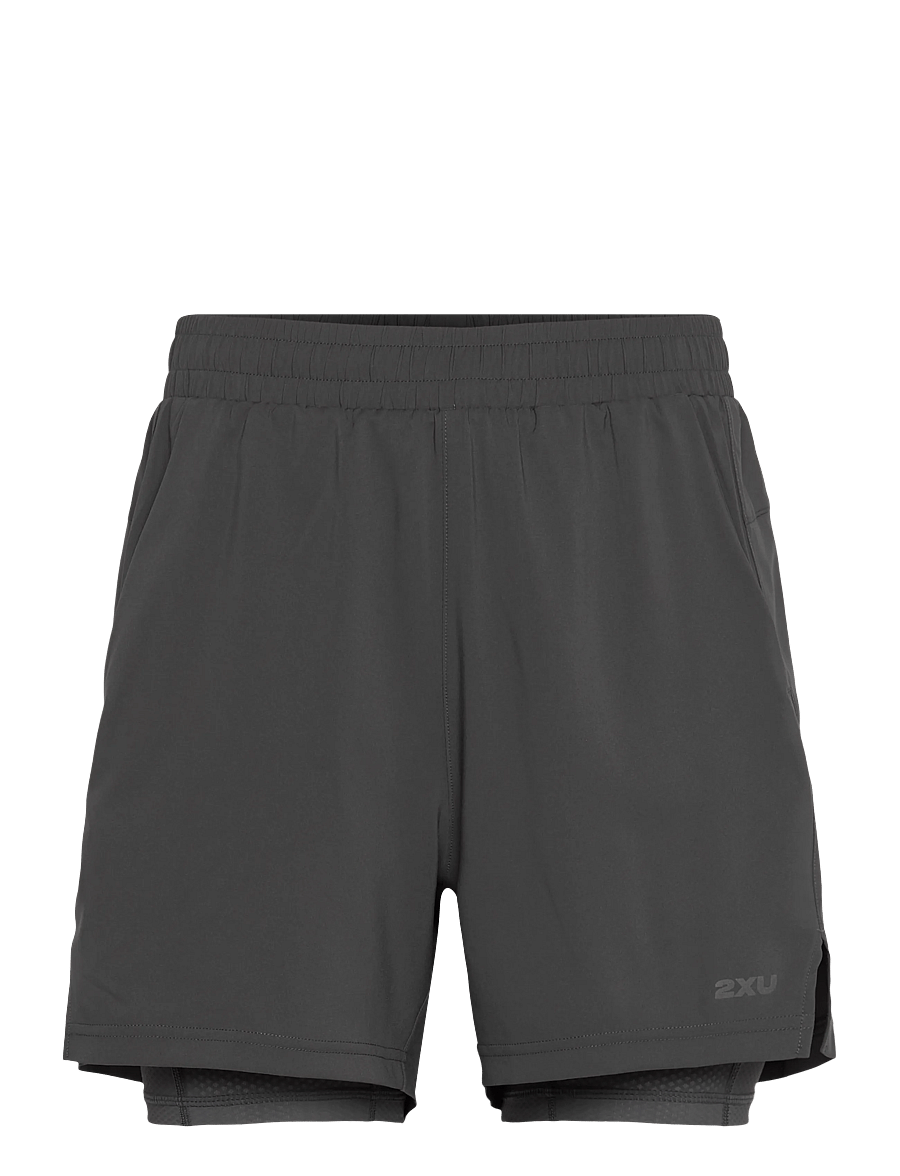 2XU - AERO MESH 2-IN-1 5 INCH SHORTS - hardloopshorts - jupiter/black reflective - 0