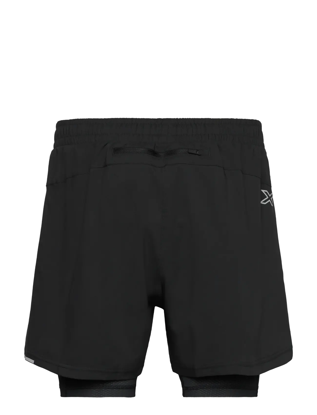 2XU - AERO MESH 2-IN-1 5 INCH SHORTS - løbeshorts - black/silver reflective - 1