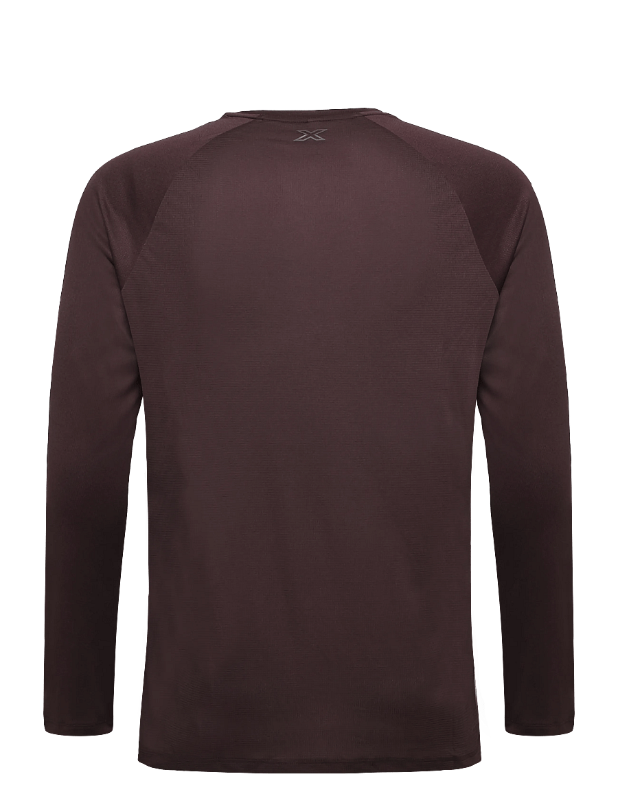2XU - AERO MESH LONG SLEEVE - langærmede t-shirts - bark/black reflective - 2
