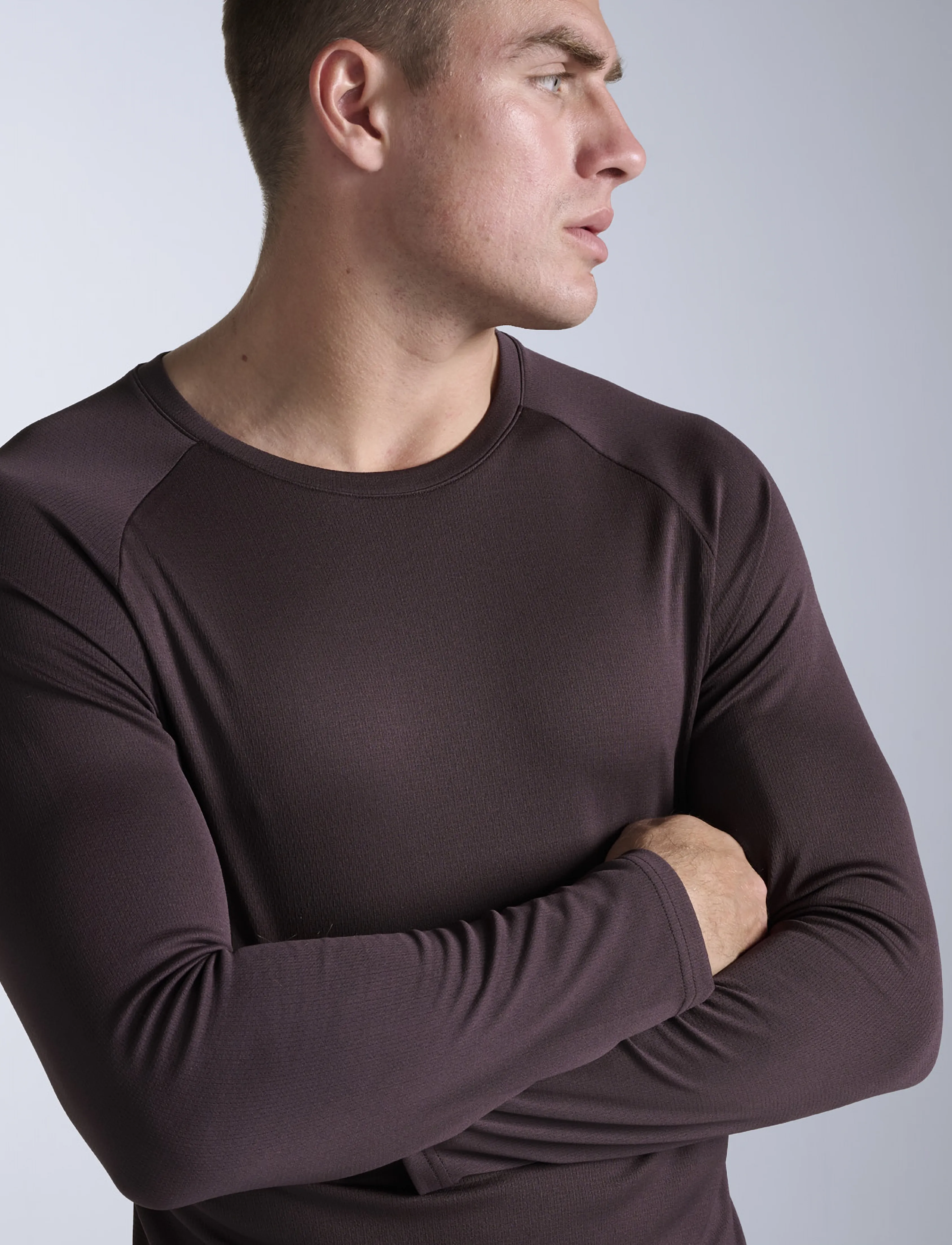2XU - AERO MESH LONG SLEEVE - langærmede t-shirts - bark/black reflective - 4