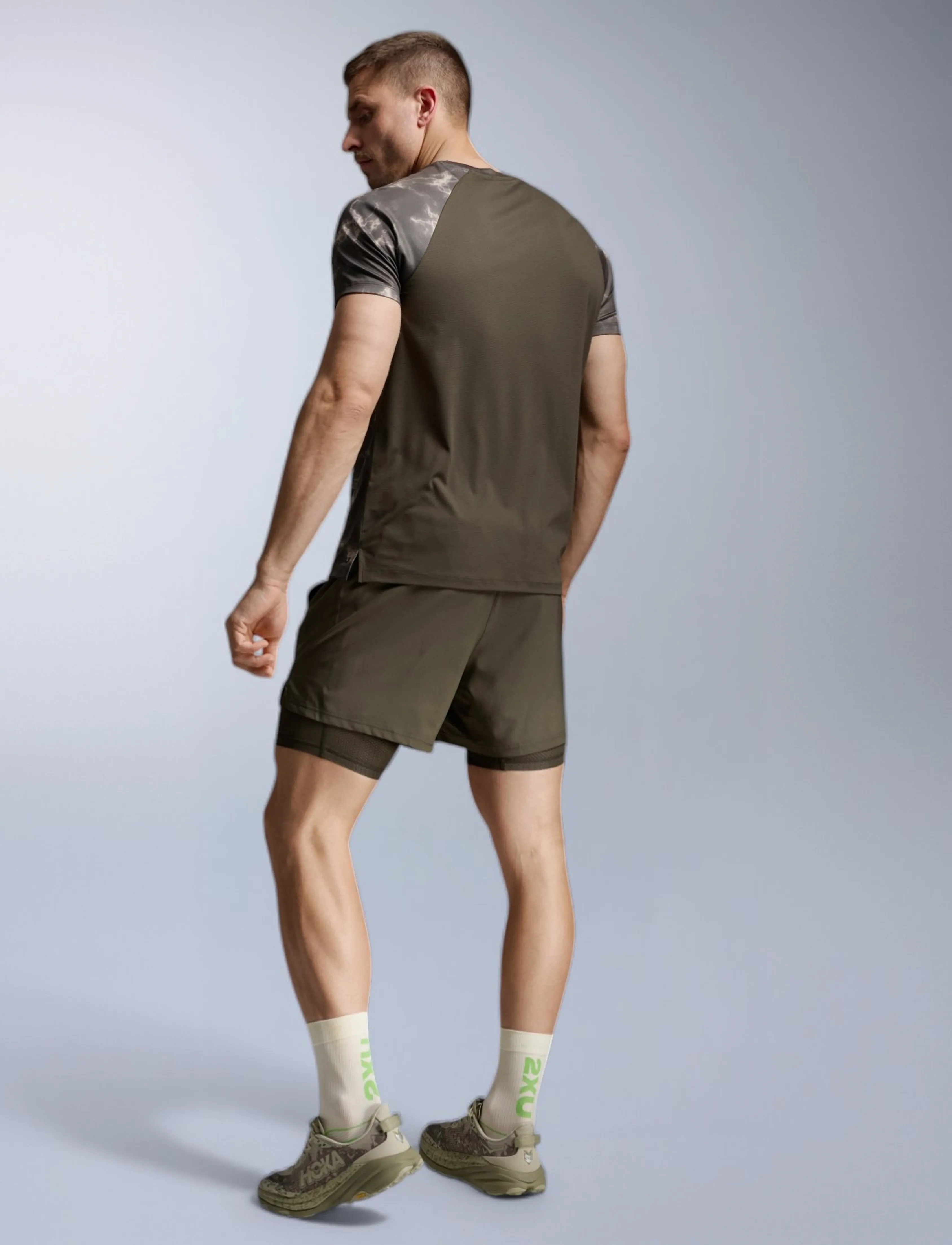 2XU - AERO MESH TEE - t-shirts - flint synapse/black reflective - 3