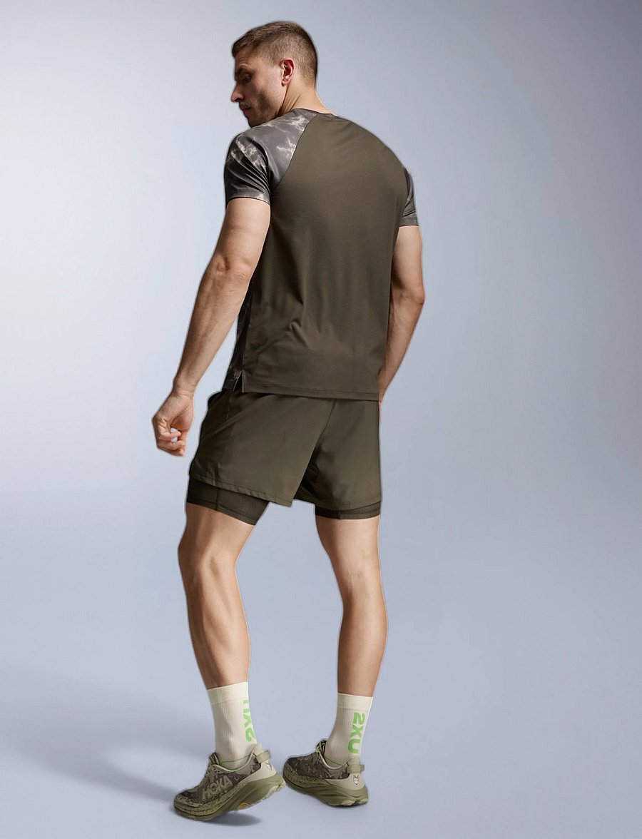 2XU - AERO MESH TEE - t-shirts - flint synapse/black reflective - 3