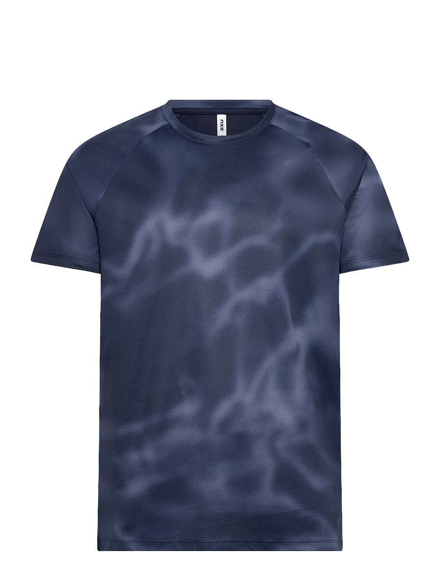 2XU - AERO MESH TEE - t-shirts - midnight marble/silver reflective - 0